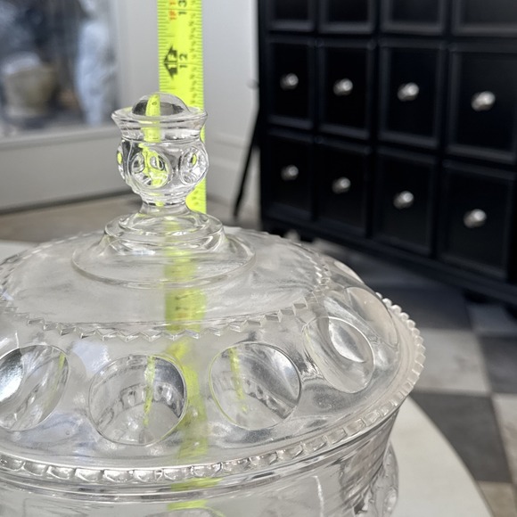 EAPG Footed Compote Candy Dish Large: 11.5" Tall & 8" Dia - Picture 8 of 8